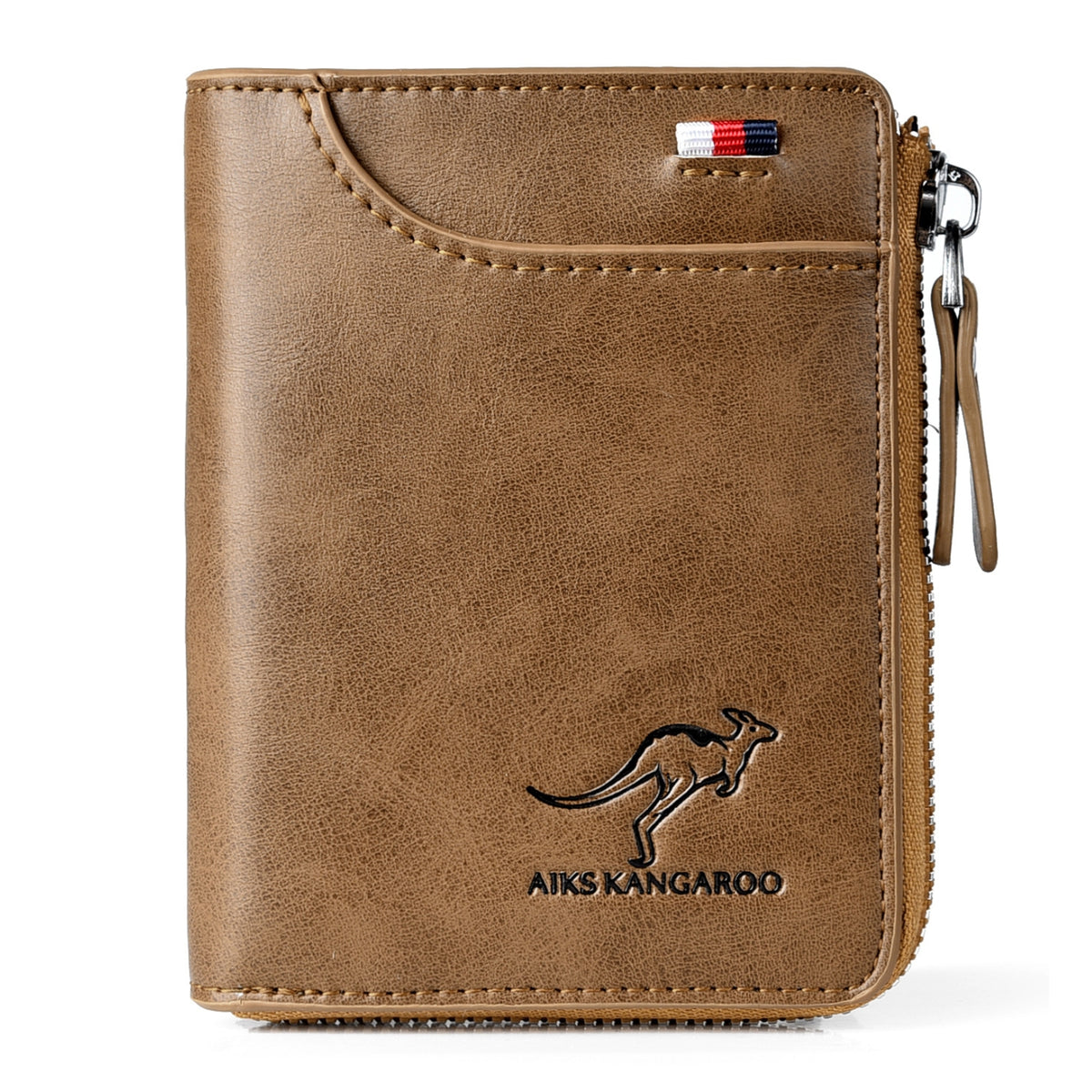Men's Waterproof Leather RFID Wallet - Secure ID & Credit Card Holder with Cash Storage