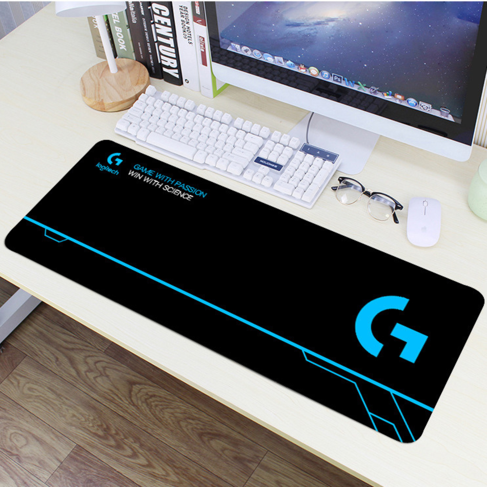 Extra Large Gaming Keyboard Mouse Pad Mat Non-Slip For Laptop iMac, MacBook PC Computer Desk 80x30cm