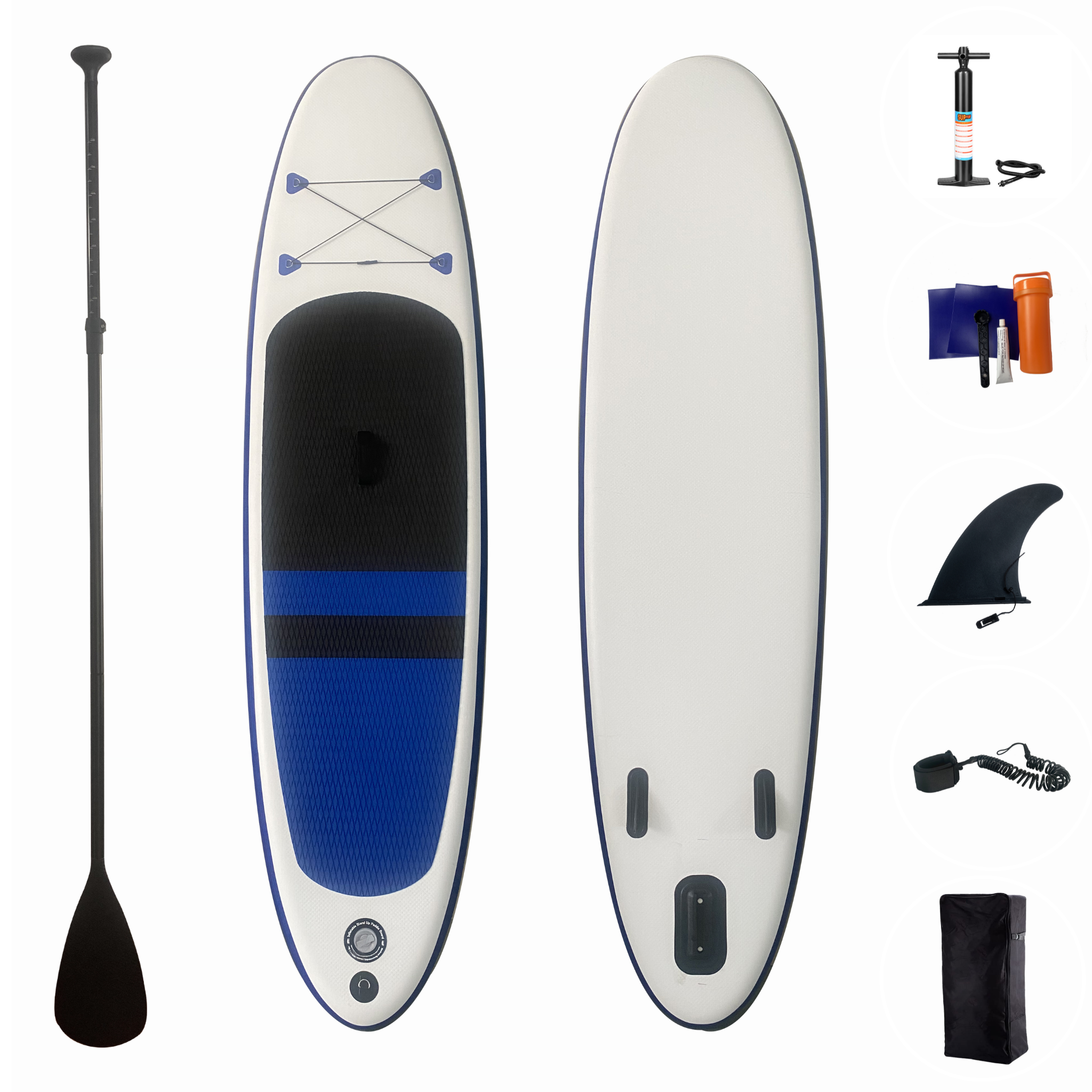 Stand Up Paddleboard 10ft 6-in surfboard Inflatable SUP All Accessories Included for Surfing, Yoga, Fishing, Touring