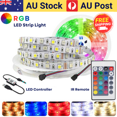 RGB LED Strip Lights IP65 5050 150 LEDs 5M-10M-20M-30M Roll 5V USB Bluetooth IR remote Controller 12V Max