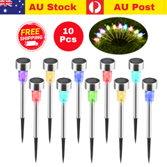 LED Solar Lights Garden Patio Path Light Pathway Lawn Landscape Lamp Outdoor Waterproof Pack of 10 Pcs.