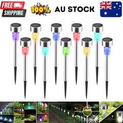 LED Solar Lights Garden Patio Path Light Pathway Lawn Landscape Lamp Outdoor Waterproof Pack of 10 Pcs.