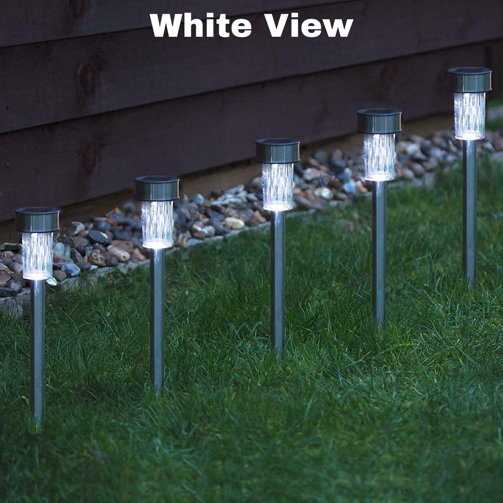 LED Solar Lights Garden Patio Path Light Pathway Lawn Landscape Lamp Outdoor Waterproof Pack of 10 Pcs.