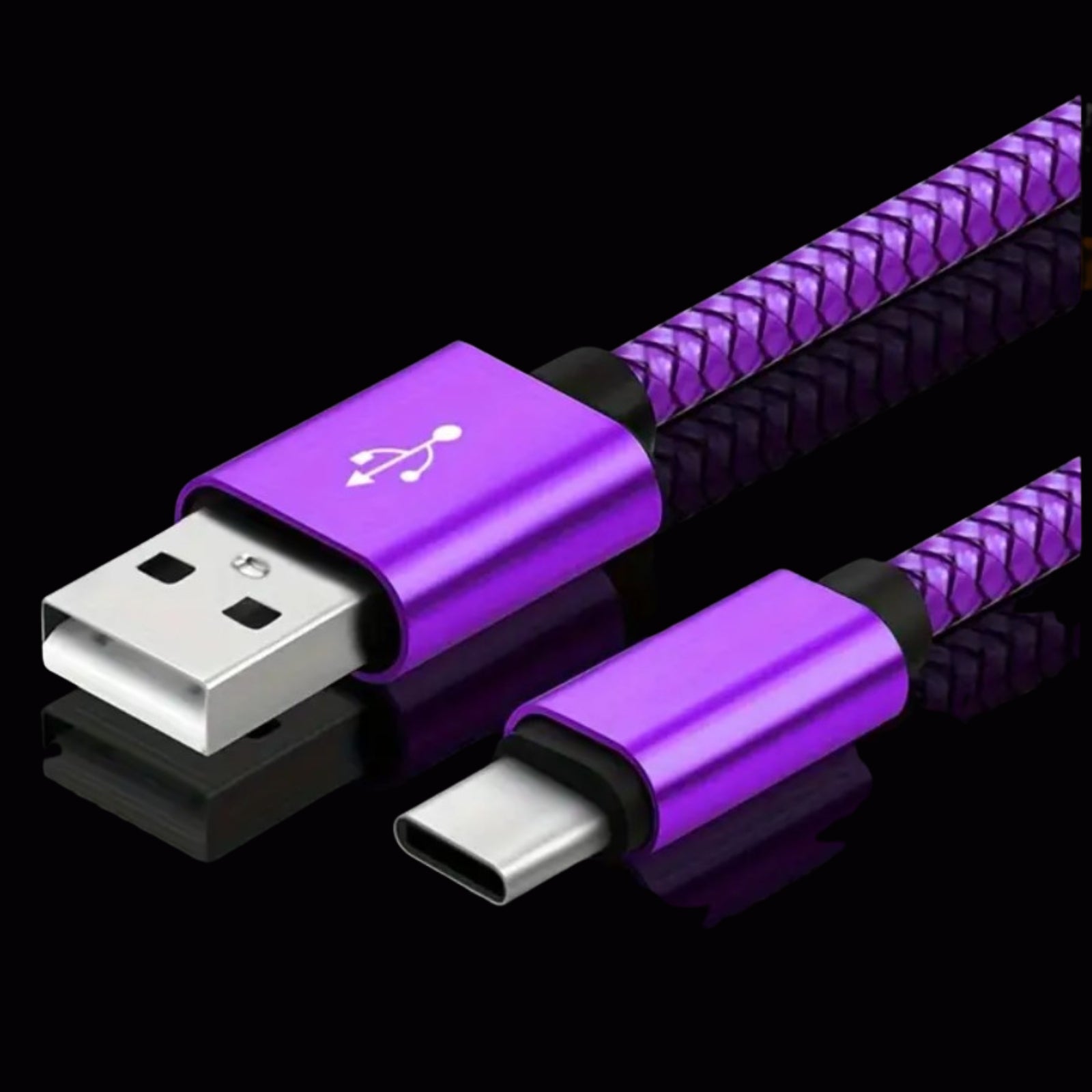 Braided USB-A to USB-C Charging Cable - 1M/2M/3M - Stylish & Durable