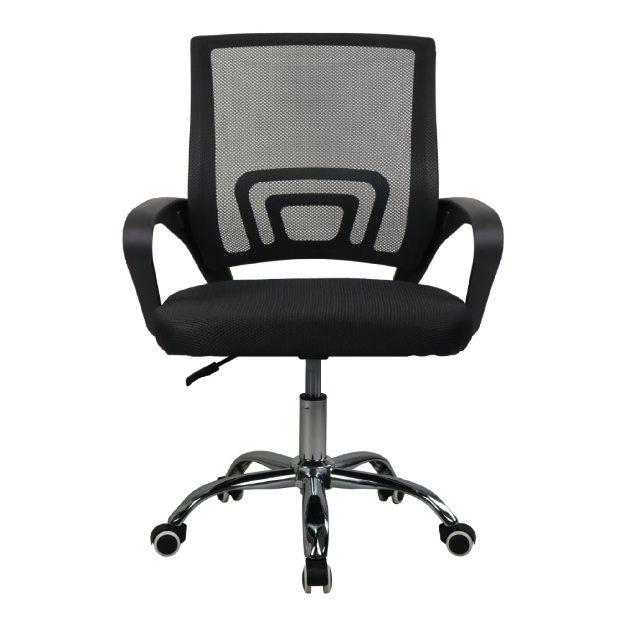 Ergonomic Mesh Office Chair Adjustable Height Computer Desk Chair with Cushioned Seat and Armrests Black Blue