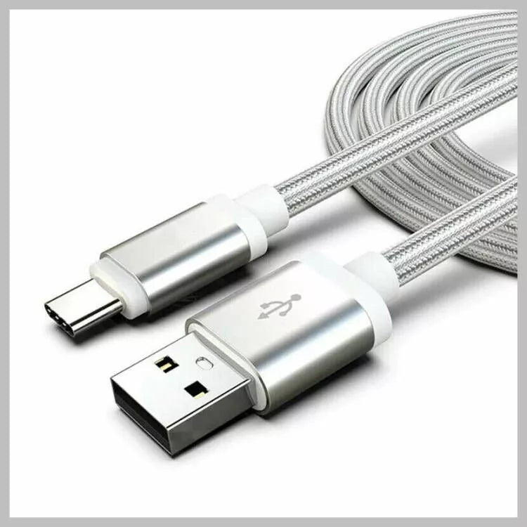 Braided USB-A to USB-C Charging Cable - 1M/2M/3M - Stylish & Durable