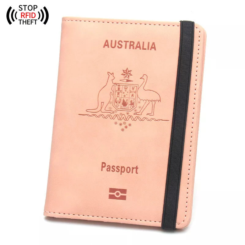 2 Pack Premium RFID Blocking Passport Holders – Secure Leather Travel Wallet Set