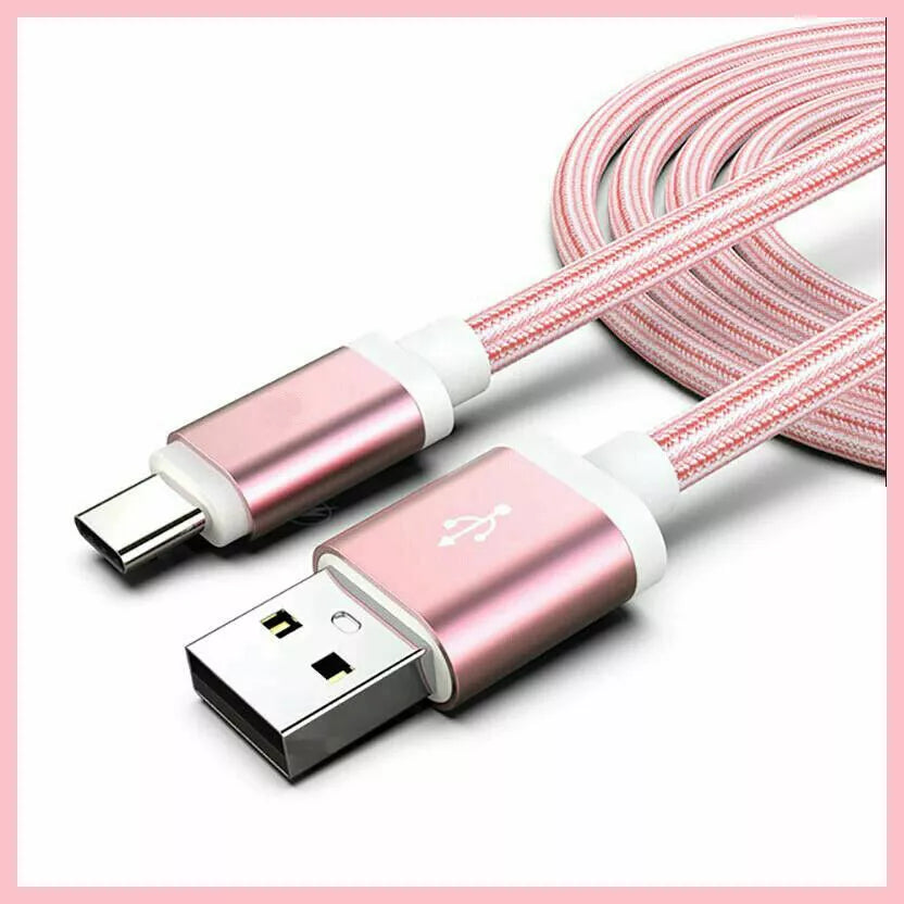 Braided USB-A to USB-C Charging Cable - 1M/2M/3M - Stylish & Durable